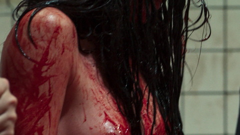 Ella Rumpf Naked as Fleur Salomé. Breasts, bloody, covered in blood. 902493