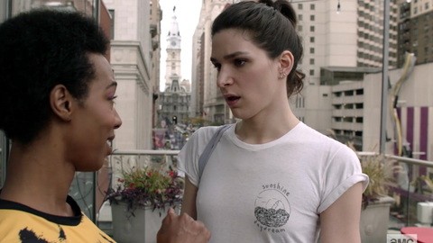 Hottest Simone Scenes. Sexy, balcony, brunette. 905529