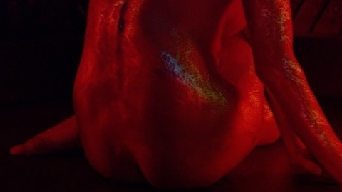 Joëlle Berckmans Naked as Mima. Butt, nude, red lighting. 909681