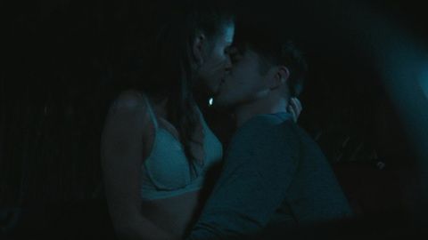 13 Reasons Why's Sexiest Scenes with Juliana Destefano. Underwear, car, kissing. 911130
