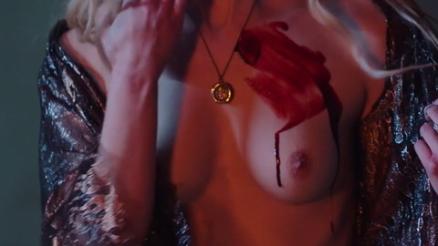 Nudes of Taylor from Coven. Breasts, blood, left breast. 911844