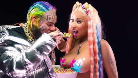 TROLLZ's Sexiest Scenes with Nicki Minaj. Sexy, big cleavage, cereal. 912024