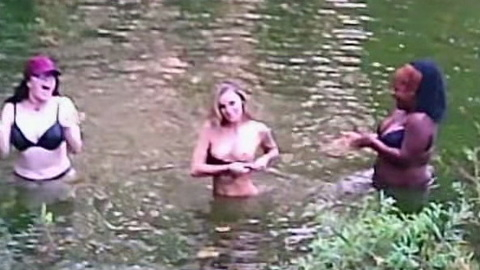 Nudes of Trena from Blood Moon River. Breasts, Skinny Dipping, black bra. 914172