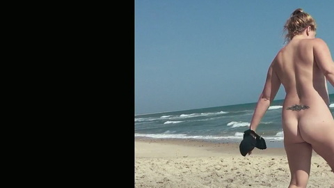 Nudes of Self from Expecting Amy. Butt, beach, hair up. 914262