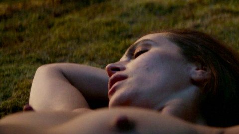 Nudes of Lenina Crowne from Brave New World. Breasts, grass, hard nipples. 914826