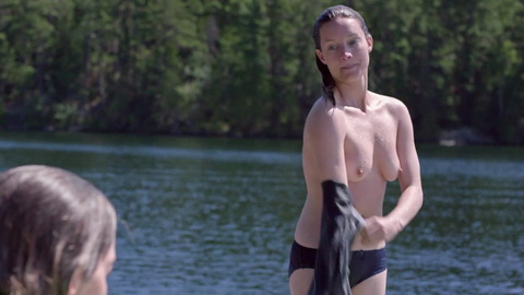 Laurence Leboeuf Naked as Keely. Breasts, Underwear, deck, lake. 915495