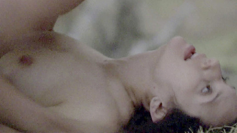 Ximena Carbonell from Fugitives Naked. Breasts, daytime, hard nipples. 916907