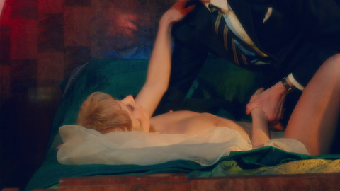 Juno Temple Nude as Lucy Savage. Breasts, couple in bed, hard nipples. 917186