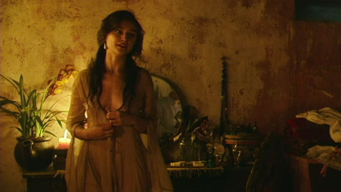 Hottest Isabella Nefar Scene in Waiting for the Barbarians. Sexy, brunette, candle light. 917498