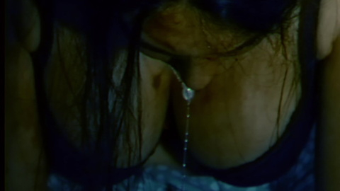 Hottest Clelia Zanini Scene in Hunted. Underwear, black bra, close up. 932879