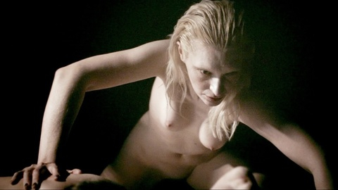 Agata Buzek Naked as Trude. Breasts, Bush, black room, blonde. 967437