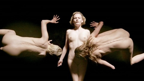 Gro Swantje Kohlhof Naked as Mona. Breasts, Bush, Lesbian, black room, blonde. 967449