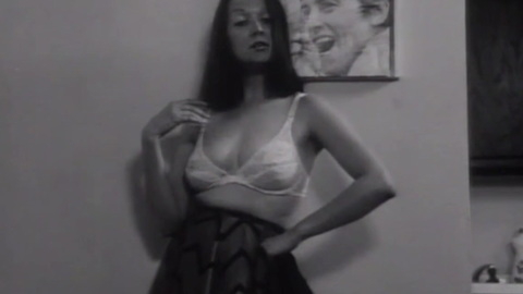 Hottest Patti Astor Scene in Unmade Beds. Underwear, black and white, skirt. 919364