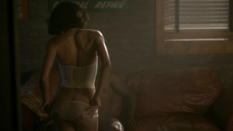 Letitia ‘Leti’ Lewis from Lovecraft Country Naked. Butt, Underwear, nude, pulling down panties. 921719
