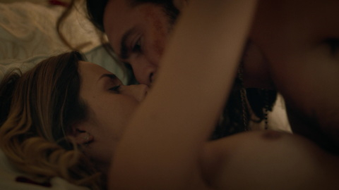 Pamela Almanza Nude as Phoebe Moriarty. Breasts, in bed, laying down. 922790