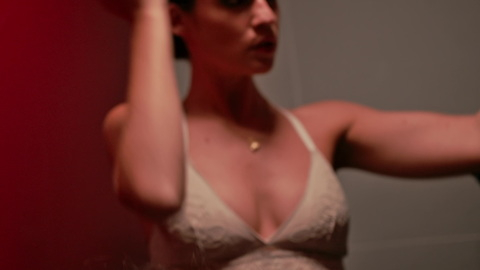 Hottest Niv Sultan Scene in Tehran. Underwear, cleavage, white bra. 923282