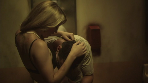 Sexiest Scenes of Emily Davis from The Dead Ones. Sexy, Underwear, bathroom, black bra. 923597