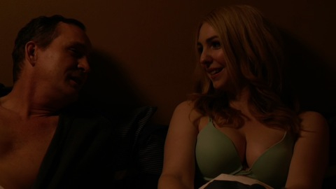 Hottest Vanessa Zima Scene in Killer Weekend. Underwear, cleavage, green bra. 925022