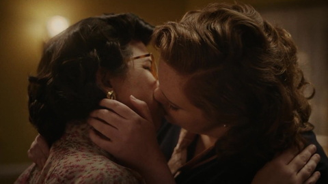 Sexiest Scenes of Del Martin from Equal. Lesbian, close up, lesbian kiss. 925451