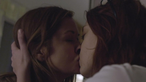Hottest Catherine Taber Scene in Haven's End. Lesbian, brunette, grabbing head. 926474