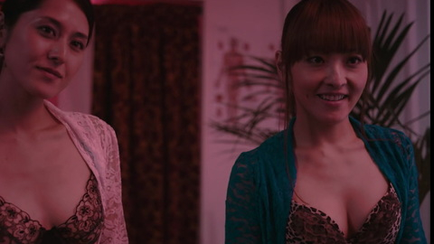 Sexiest Scenes of La masseuse from Microbe and Gasoline. Sexy, Underwear, Asian, leopard print bra. 926993