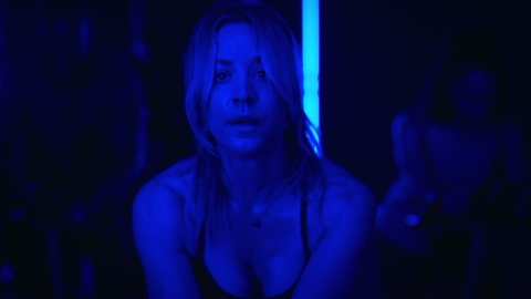 Sexiest Scenes of Cassie Bowden from The Flight Attendant. Sexy, blonde, blue lighting. 928541