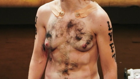 Natalie Palamides Nude as Nate. Breasts, chest hair, mustache. 928670