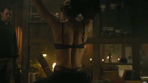 Sexiest Scenes of Sarah from The Promise. Sexy, Underwear, black bra, man watching. 933089