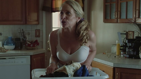 Hottest Carrie Aizley Scene in Lazy Susan. Underwear, blonde, laundry. 933194