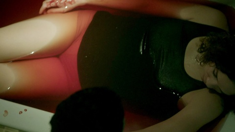 Hottest Caitlin Stryker Scene in Clarice. Sexy, Underwear, bath, bathroom. 935351