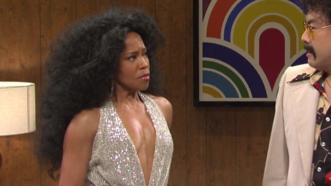 Sexiest Scenes of Self - Host from Saturday Night Live. Sexy, cleavage, halter top. 935453