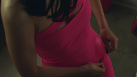 Sexiest Scenes of Genelle from Shook. Sexy, cleavage, pink dress. 935699