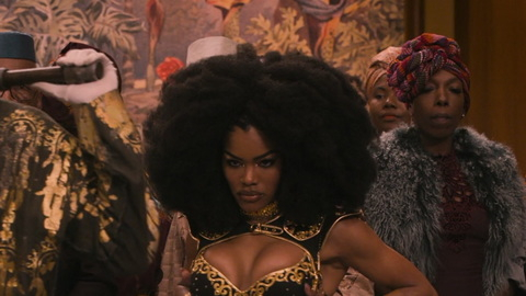 Sexiest Scenes of Bopoto from Coming 2 America. Sexy, SFW, cleavage. 937211