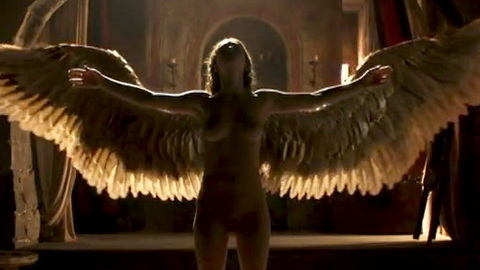 Caterina da Cremona from Leonardo Naked. Breasts, Bush, angel, full frontal. 939155