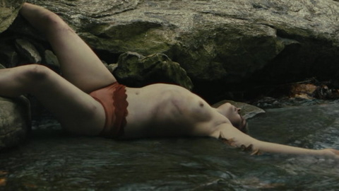 Cailee Spaeny Nude as Erin McMenamin. Breasts, Underwear, creek, dead body. 941264