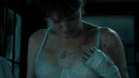 Sexiest Scenes of Hannah Faber from Those Who Wish Me Dead. Underwear, SFW, bruised. 943103