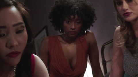 Sexiest Scenes of Despina Johnson from Law & Order: Special Victims Unit. Sexy, cleavage, curly hair. 943187