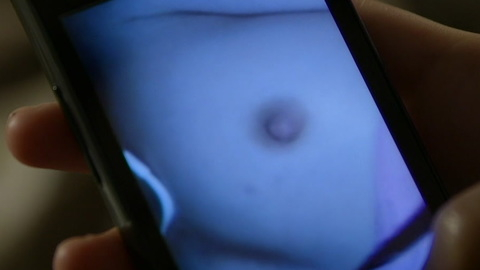 Alice Wonder Nude as Michelle's Body Double. Breasts, cellphone pic, hard nipple. 944126