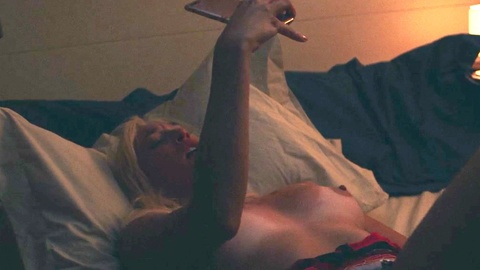 Bea Farkas from Blinded Naked. Breasts, blonde, in bed. 1013711