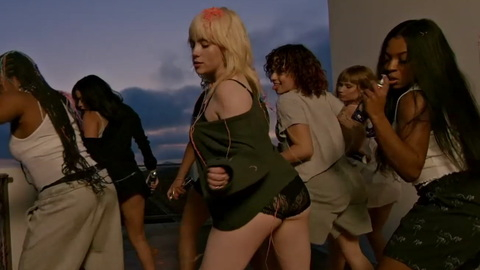 Hottest Billie Eilish Scene in Lost Cause. Sexy, Underwear, Music Video, balcony. 944702