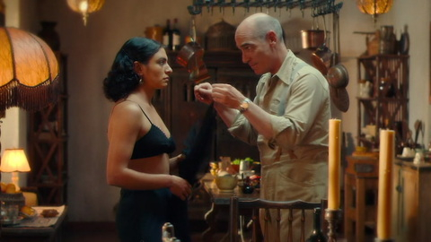 Sexiest Scenes of Cherifa Lamour from Little Birds. Underwear, black bra, black hair. 948929