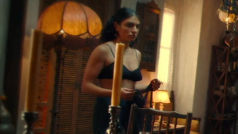 Hottest Yumna Marwan Scene in Little Birds. Underwear, black bra, black hair. 948932