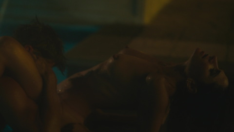 Sarah Shahi in Sex/Life (2021-2023) Breasts Sexy Prosthetic Arched Back Breasts 947564