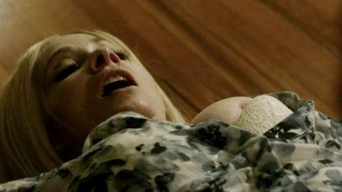 Barbara Crampton Nude as Anne Fedder. Breasts, Underwear, blonde, bra. 948896