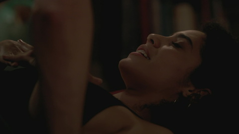 Hottest Sharlene Cruz Scene in Flatbush Misdemeanors. Underwear, black bra, laying down. 949466