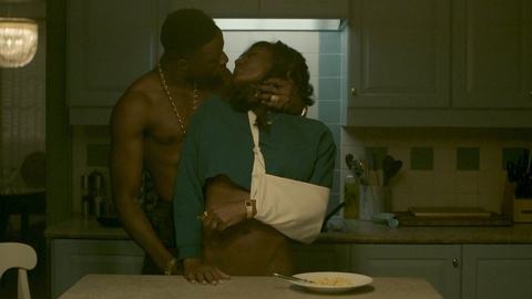 Power Book III: Raising Kanan's Sexiest Scenes with Patina Miller. Sexy, arm in sling, kiss. 994872