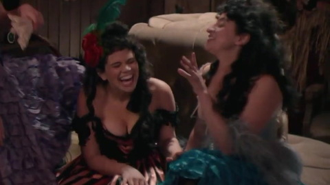 Sexiest Scenes of Whore from Miracle Workers. Sexy, brothel, cleavage. 950855
