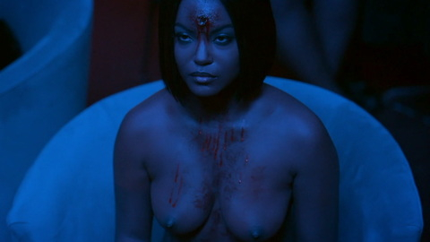 Chinyere Dobson Nude as Tina. Breasts, bloody, bullet hole. 980024
