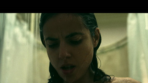 No One Gets Out Alive's Sexiest Scenes with Cristina Rodlo. Sexy, brunette, clear shower curtain. 956394