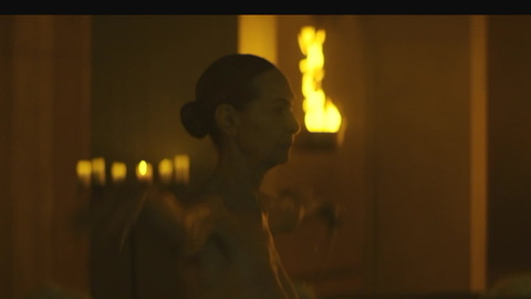 Nudes of Rosa (madre Quino) from Paradise. Breasts, arms out, hair bun. 960714
